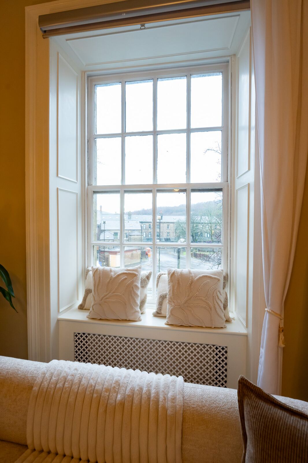 Window and interior detail of the boutique Rossendale content studio